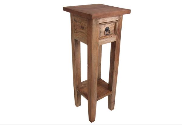 Beistelltisch aus Mahagoni Holz 25x25x66cm - 4 Farben -